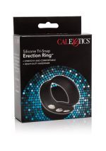 Silicone 3-Snap Erection Ring Black - obrazek 2