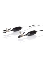 Vibrating Nipple Clamps Black - obrazek 3
