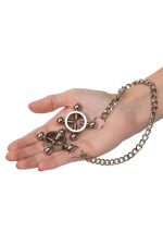 4 Point Nipple Press w Chain Black - obrazek 4