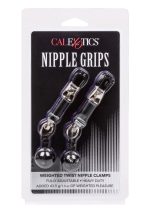 Weighted Twist Nipple Clamps Silver - obrazek 2