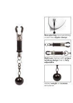 Weighted Twist Nipple Clamps Silver - obrazek 5