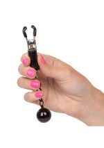 Weighted Twist Nipple Clamps Silver - obrazek 4