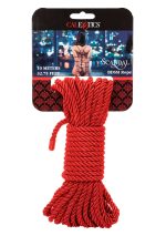 Scandal BDSM Rope 10M Red - obrazek 2
