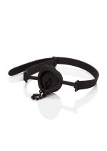 Scandal Silicone Stopper Gag Black - obrazek 3