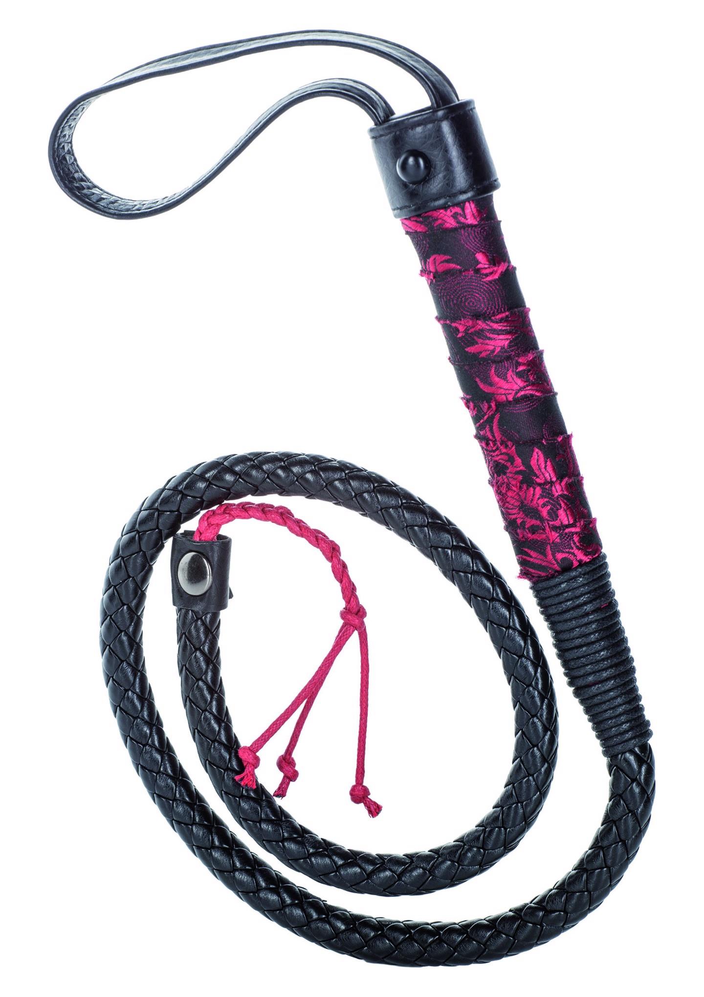 13006_BLACK_01 Scandal Bull Whip Black - obrazek 1