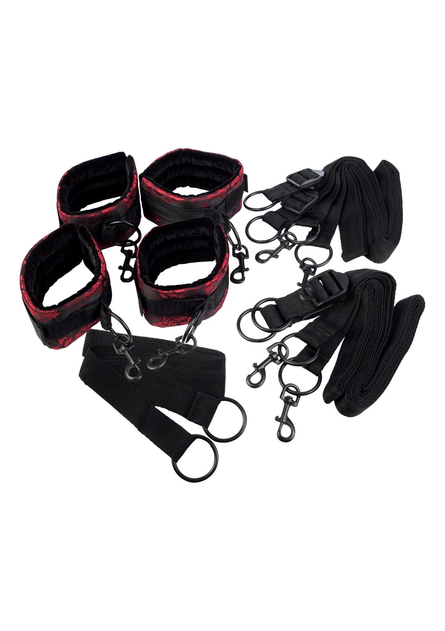 13020_BLACK_01 Scandal Bed Restraints Black - obrazek 1