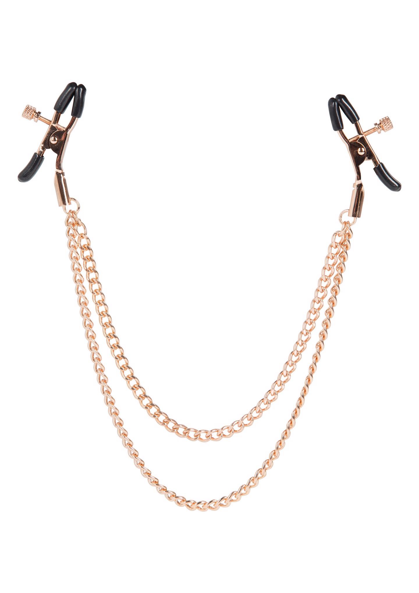 13054_GOLD_01 Tiered Intimate Clamps Gold - obrazek 1