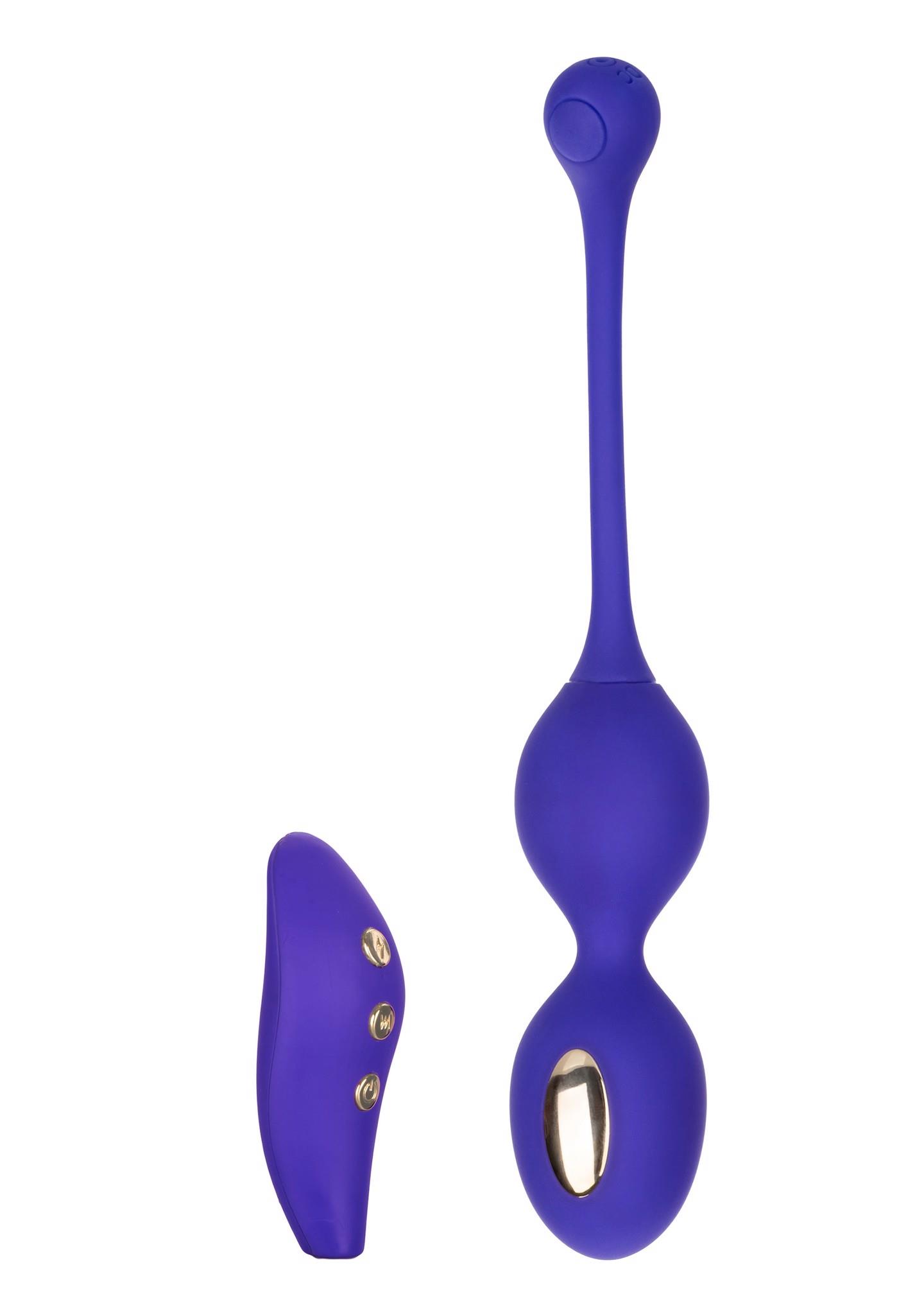 13605_BLUE_01 Estim Dual Kegel Exerciser Blue - obrazek 1