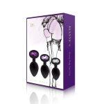 RS - Soiree - Booty Plug Original Set 3x Black - obrazek 2