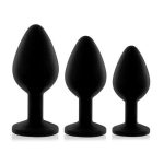 RS - Soiree - Booty Plug Original Set 3x Black - obrazek 4