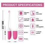 Magic Motion - Vini App Controlled Love Egg Pink - obrazek 8