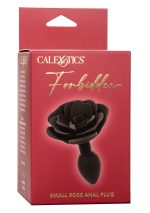 Small Rose Anal Plug Black - obrazek 12
