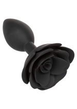 Large Rose Anal Plug Black - obrazek 11