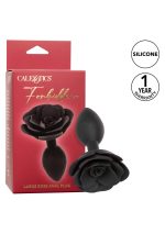 Large Rose Anal Plug Black - obrazek 18