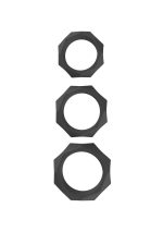 Heavy C-Ring Set Black - obrazek 3