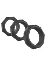Heavy C-Ring Set Black - obrazek 5