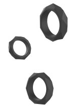 Heavy C-Ring Set Black - obrazek 7
