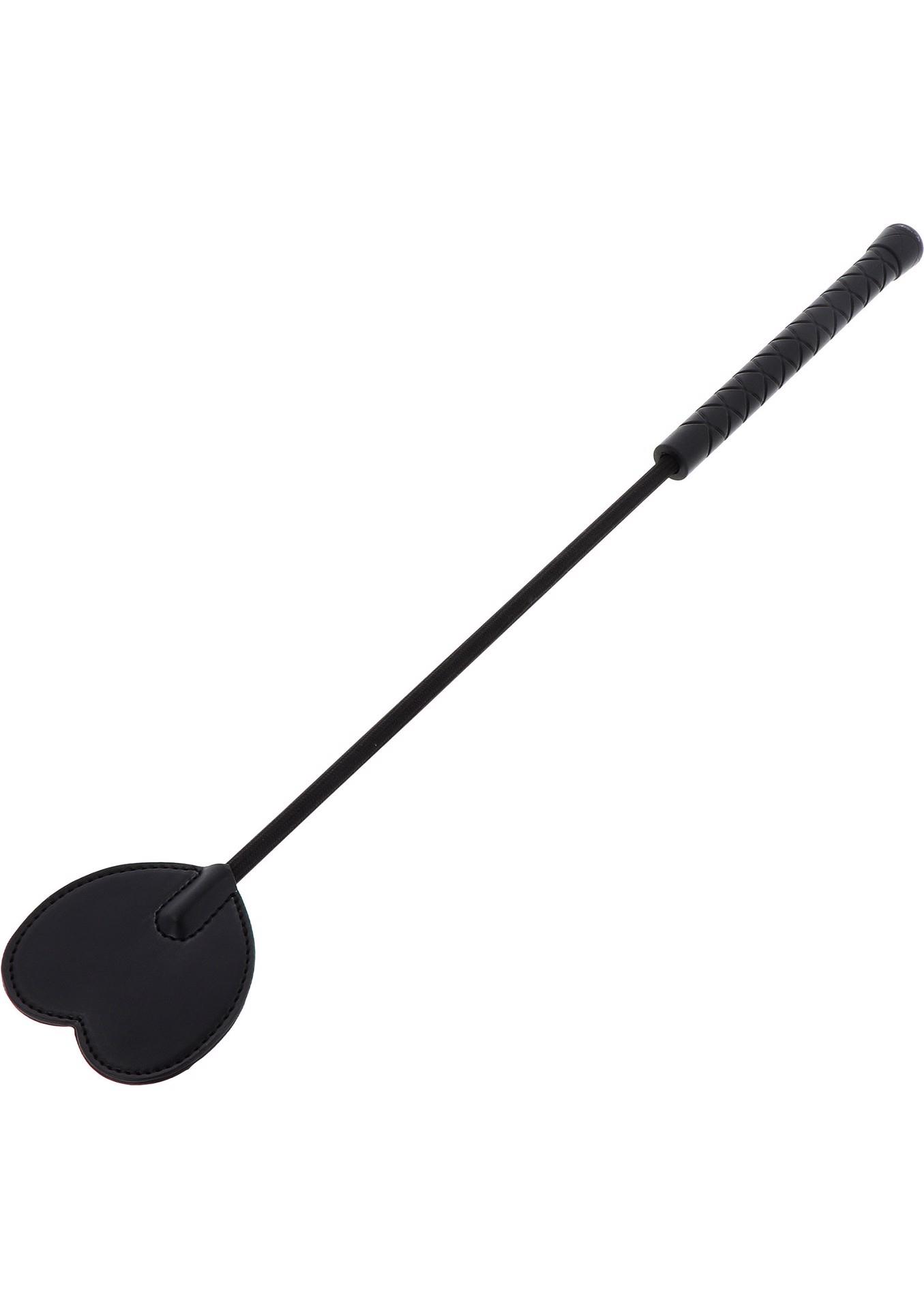 16829_BLACK_01 Crop Whip Heart Black - obrazek 1