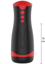 Masturbator Vibrating&Squeeze Black