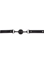 Silicone Ball Gag Black - obrazek 3