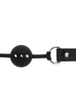 Silicone Ball Gag Black - obrazek 4