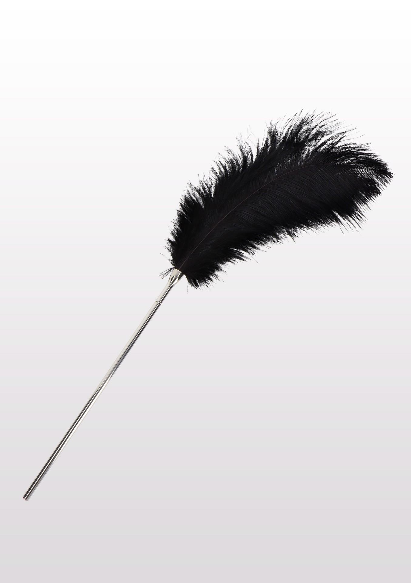 17126_BLACK_01 Feather Tickler Black - obrazek 1