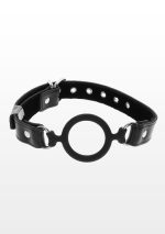 Open Ring Gag Black - obrazek 4