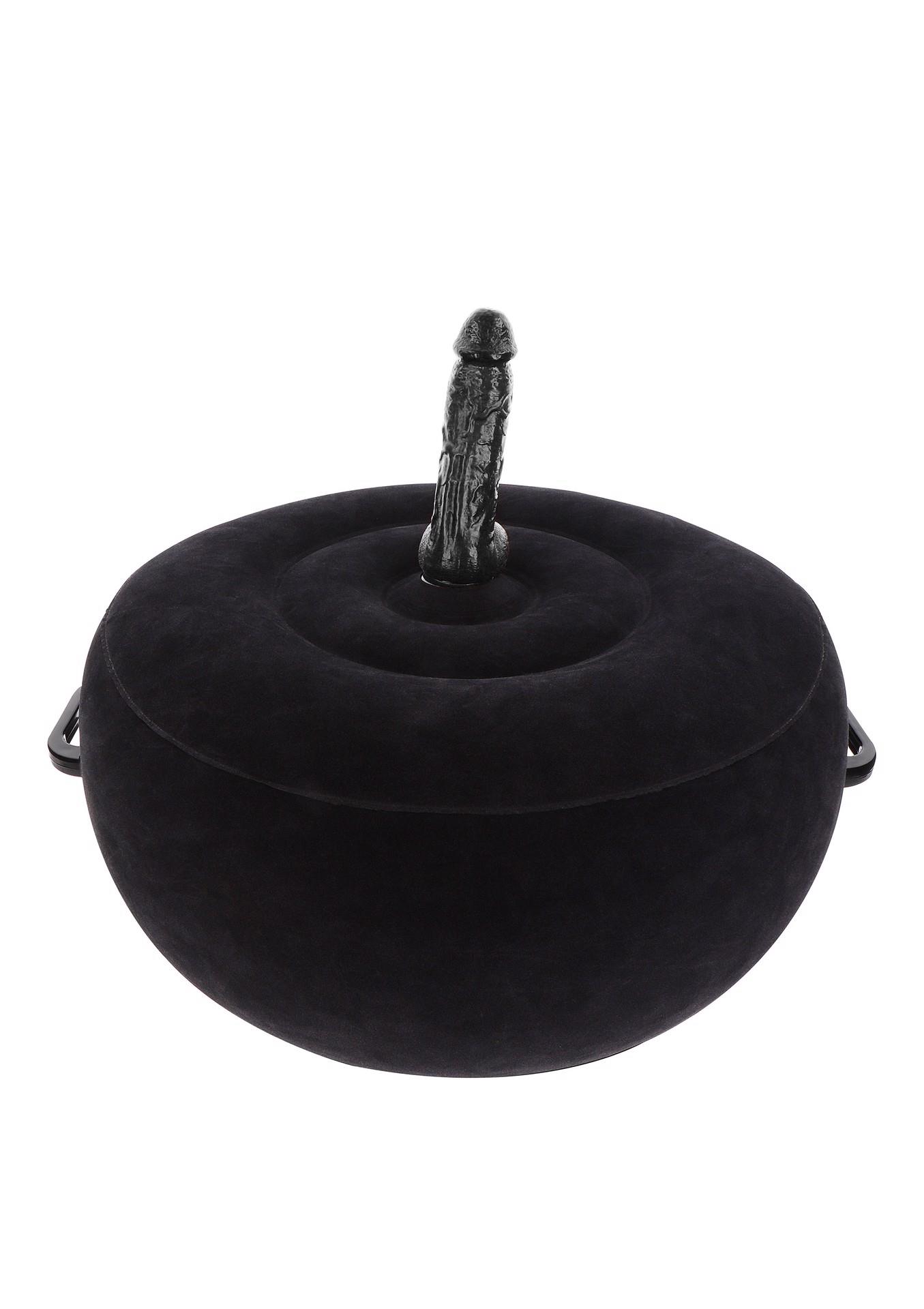 17129_BLACK_01 Inflatable Fuck Seat w. Remote Black - obrazek 1