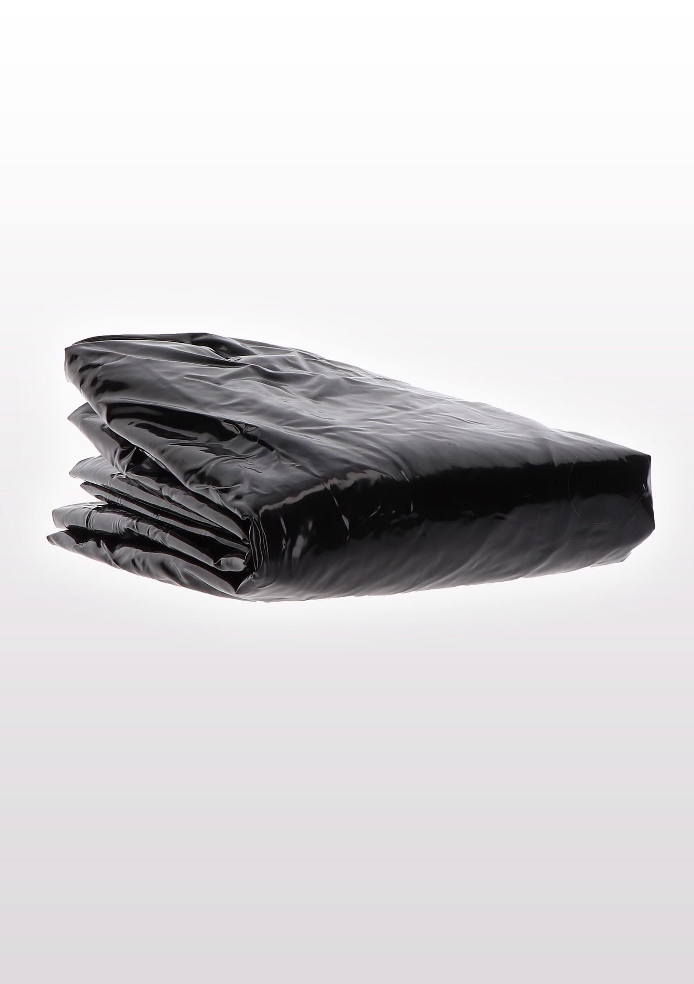 17130_BLACK_01 Wet Play King Size Bedsheet Black - obrazek 1