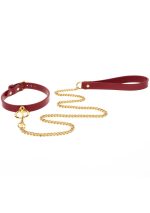 O-Ring Collar and Chain Leash Red - obrazek 6