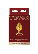 Butt Plug With Diamond Jewel S Gold - obrazek 2