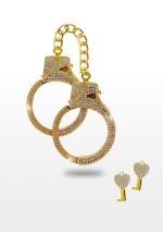 Diamond Wrist Cuffs Gold Gold - obrazek 3