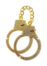 Diamond Wrist Cuffs Gold Gold - obrazek 4