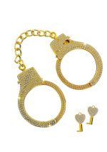 Diamond Wrist Cuffs Gold Gold - obrazek 5