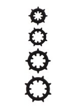 Nipple Enlargers with 8 Rings Black - obrazek 4