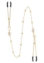 Tweezers Pearl & Deluxe Chain Gold - obrazek 3
