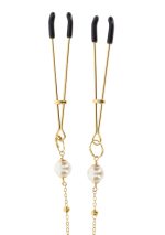 Tweezers Pearl & Deluxe Chain Gold - obrazek 4
