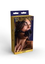 Rose Ball Gag with Plug Black - obrazek 14