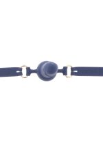 Silicone Penis Ball Gag Blue - obrazek 9