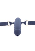 Silicone Breathable Penis Gag Blue - obrazek 14