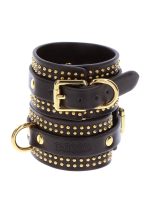 Studded Wrist Cufs Set Black - obrazek 20