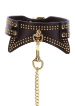 Studded Collar and Leash Black - obrazek 20