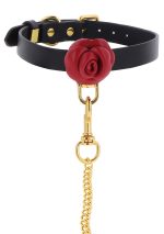 Wild Roses Collar & Leash Black - obrazek 15