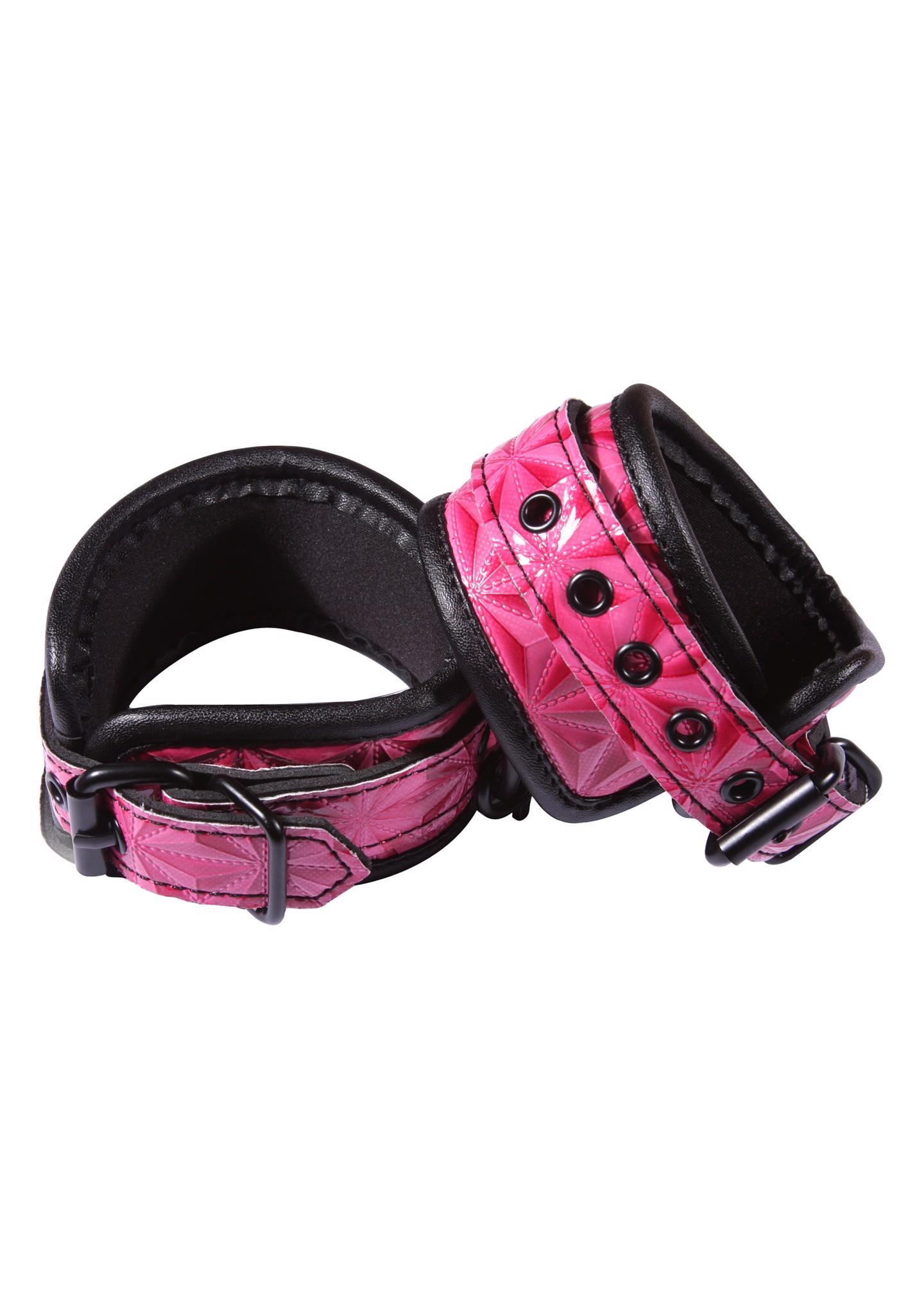 18464_PINK_01 Wrist Cuffs Pink - obrazek 1