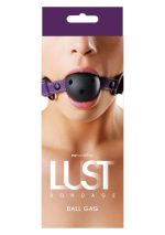 Lust Bondage Ball Gag Purple - obrazek 2
