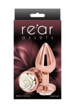 Rose Buttplug Medium White - obrazek 2
