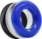 Ring-Donut Cockring 3 Pack-3 colors blue/clear/black - obrazek 2