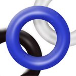 Ring-Donut Cockring 3 Pack-3 colors blue/clear/black - obrazek 3