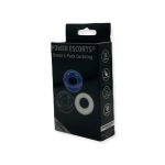 Ring-Donut Cockring 3 Pack-3 colors blue/clear/black - obrazek 5