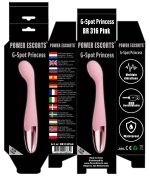 Power Escorts - Pink - G Spot Princess - 18 Cm / 7 Inch Silicone G Spot Vibrator - obrazek 4